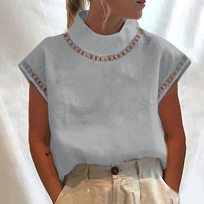 Ranya - Übergroßes Tank-Top aus Baumwolle und Leinen