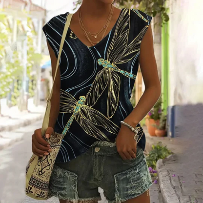 Josephine - Damen-Shirt Mit Schmetterlingsdruck