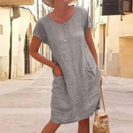 Rosalie - Stilvolles Leinenkleid