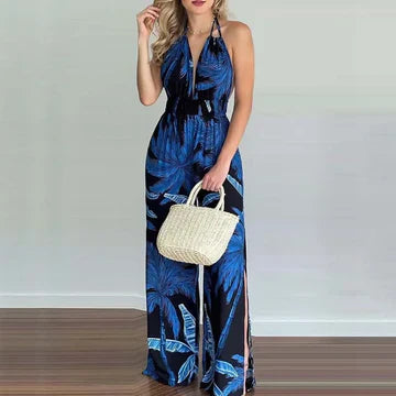 Lorena - Rückenfreier taillierter Jumpsuit