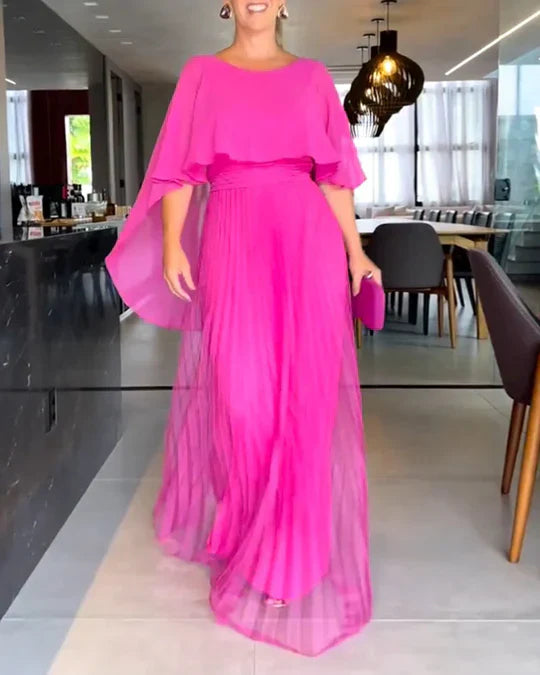 Käthe - Elegantes Maxikleid Mit Rundem Ausschnitt
