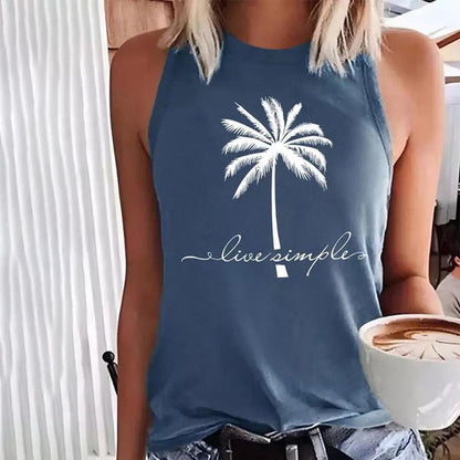 SpringStil - Comfy Rundhalsausschnitt Ärmelloses Top