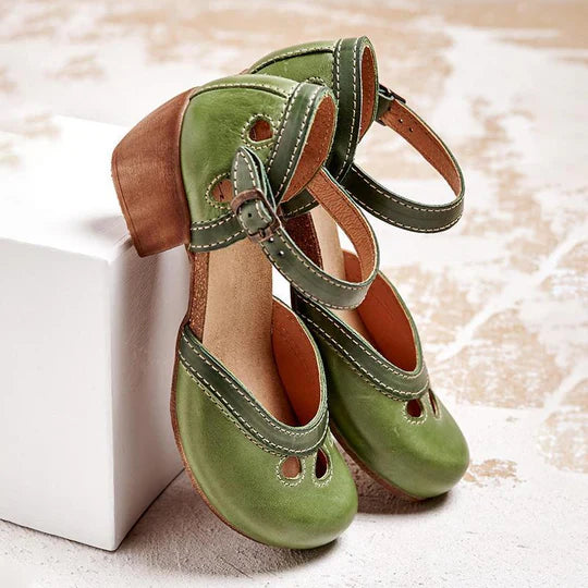 Verena - Bequeme Sandalen Mit Niedrigem Absatz