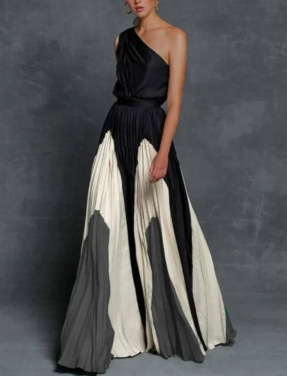 Olha - One-Shoulder Maxikleider