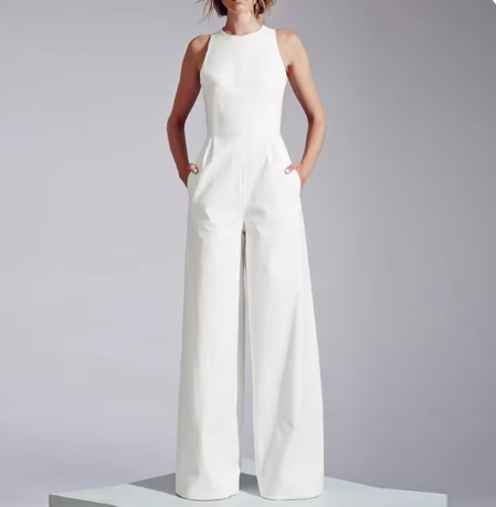 Xaria - Zanzea Frauen ärmelloser langer Jumpsuit