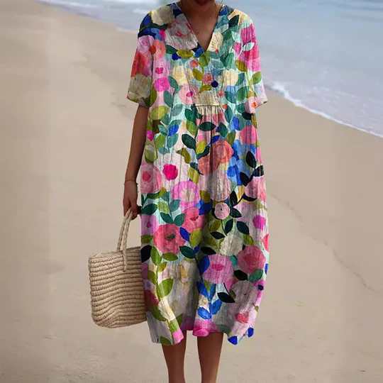 Frieda - Sommerkleid Mit Blumenmuster