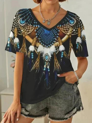 Odilia - Kurzärmeliges Damen-Top