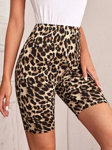 Zaylee - Fahrradshorts mit Leopardenmuster