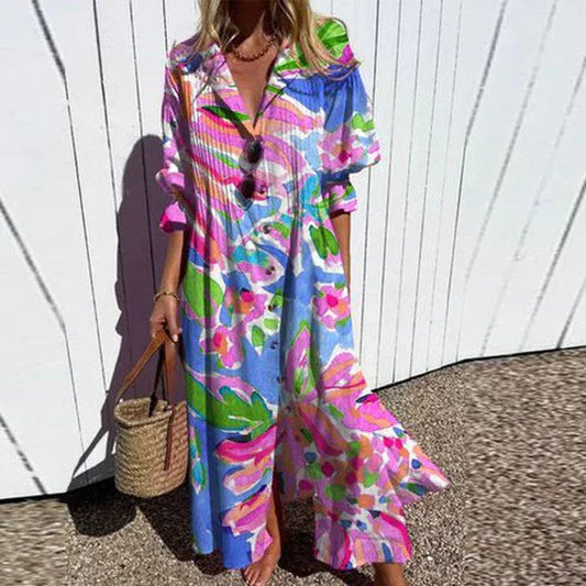 Jana - Langes Kleid Mit Blumenmuster