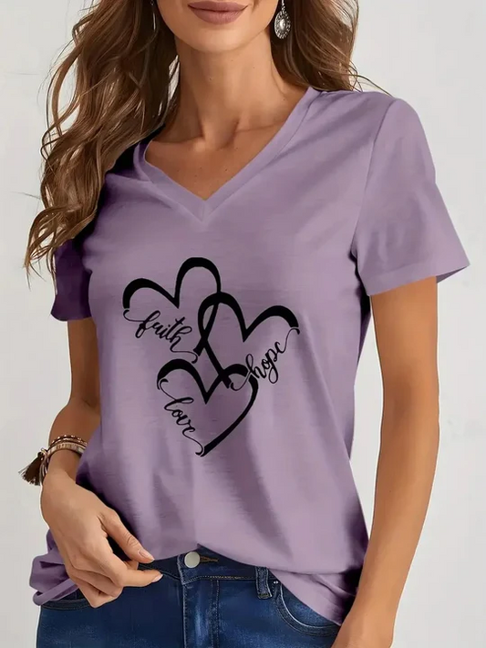 Beatrice - Bedrucktes T-Shirt Für Frauen
