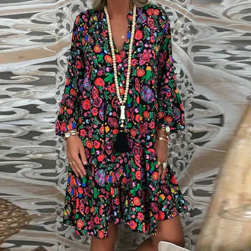Johanne - Vintage Print Kleid