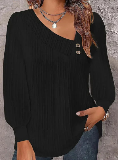 Yvette Joy - Elegantes langärmeliges Damen-Top