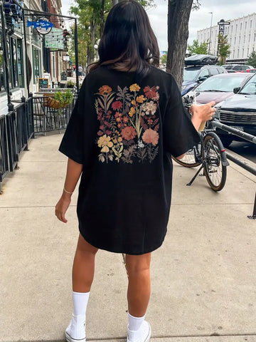 Laurel - T-Shirt-Kleid mit Rundhalsausschnitt