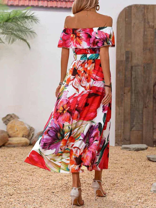 Ivonna - Bedrucktes langes Kleid
