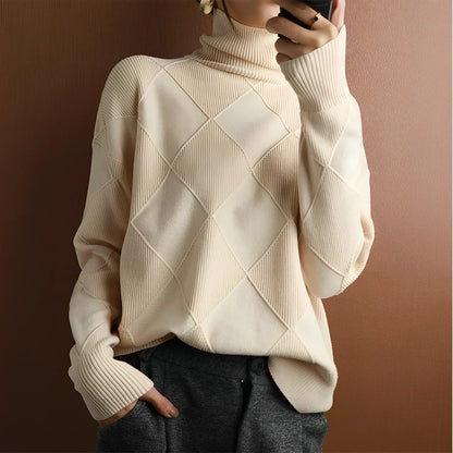 Eileen - Kuscheliger Damen-Rollkragenpullover aus Kaschmir