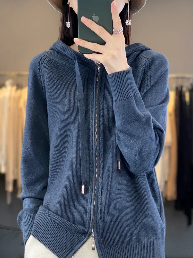 Chay | Luxuriöser Kapuzen-Cardigan