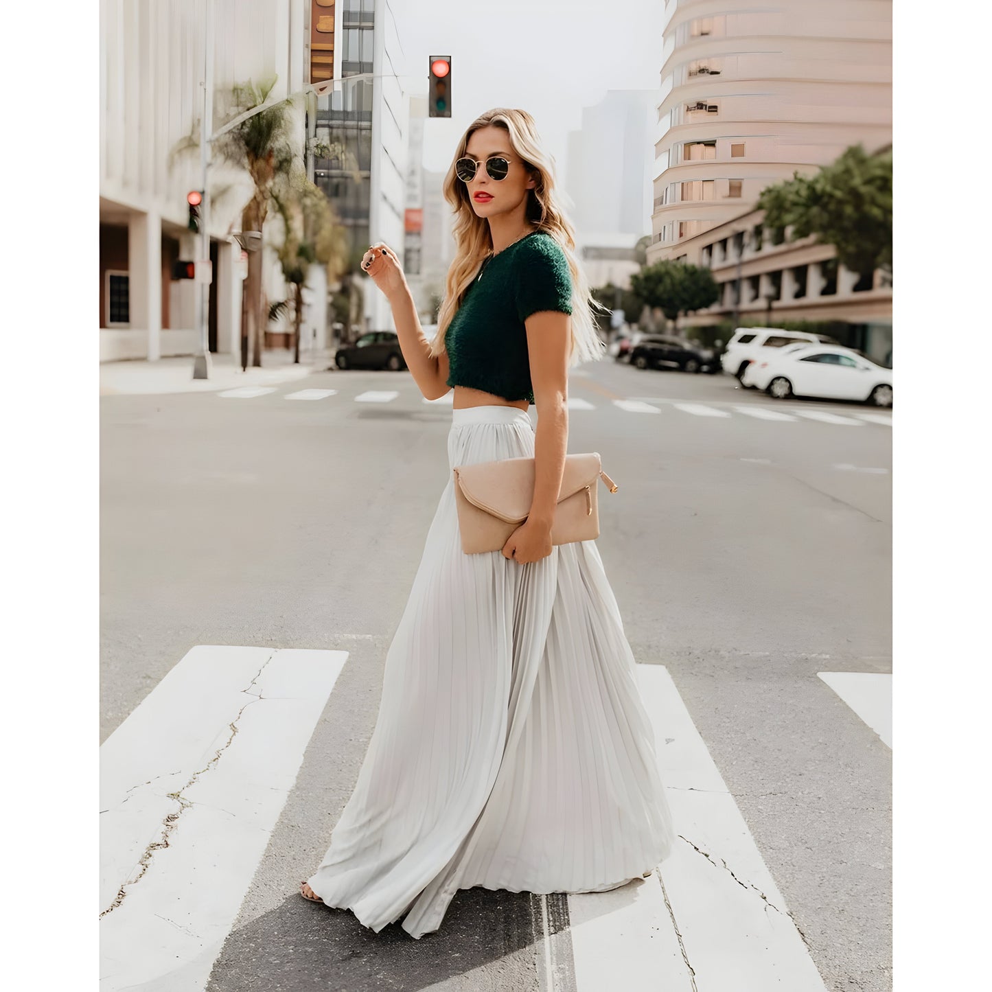 Viviana |  Damenmode Lässiger langer Rock