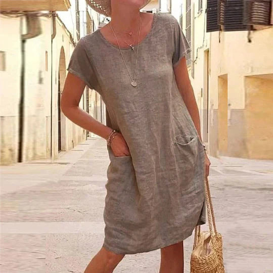 Rosalie - Stilvolles Leinenkleid