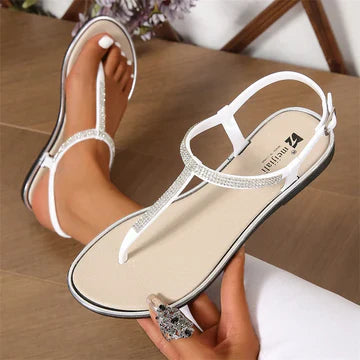 Quinerva - Modische Strass-Sandalen