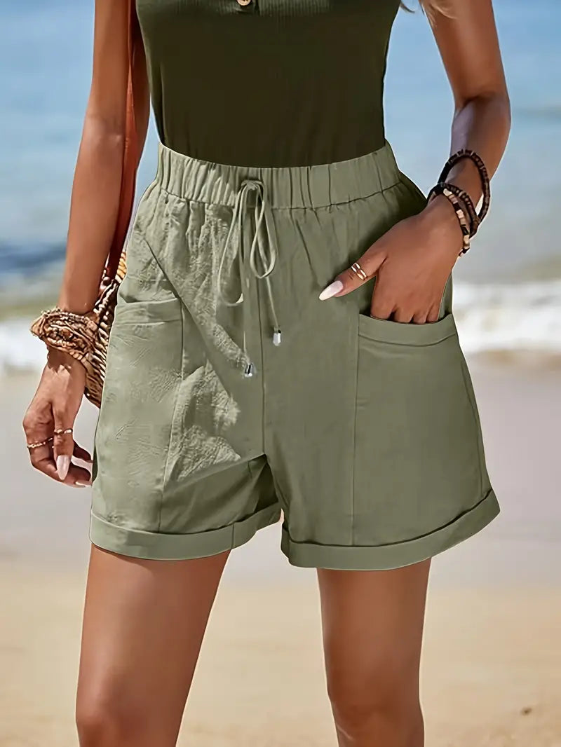 Norberta - Solide Cargo-Shorts mit elastischen Taschen