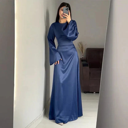 Acco - Lange Frauenkleider Aus Satin