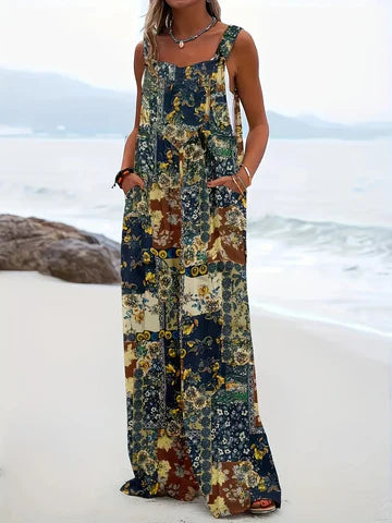 Garbina - Jumpsuit mit quadratischem Ausschnitt