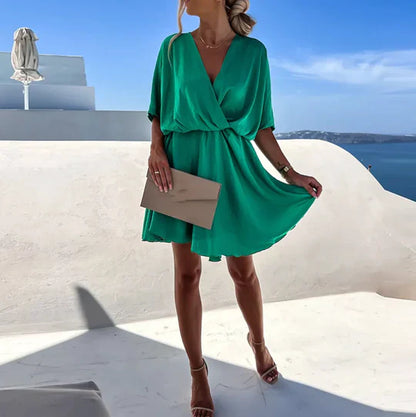 Xaveria - Kleid mit V-Ausschnitt