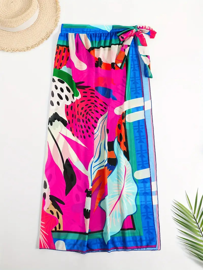 Svea - Bunte Pop Art Style Druck Krawatte Seite Cover Up
