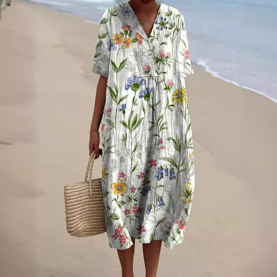 Frieda - Sommerkleid Mit Blumenmuster