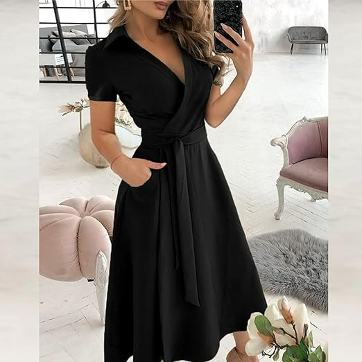 Eleanor - Modisches Kleid Mit Langen Ärmeln