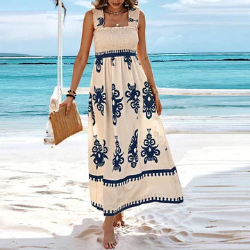 Olinda - Ärmelloses Kleid mit quadratischem Ausschnitt