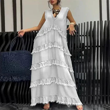 Julika - Freizeitkleid mit V-Ausschnitt für Frauen