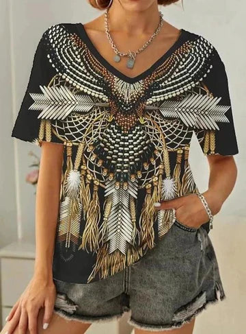 Odilia - Kurzärmeliges Damen-Top