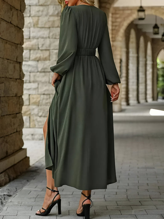 Elodie | Elegantes A-Linien-Kleid mit Laternenärmeln