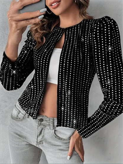 Regina | Luxuriöse Shimmer Paillettenjacke