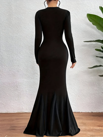 Federica | Elegantes Langärmeliges Mermaid-Maxikleid