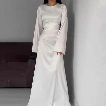 Acco - Lange Frauenkleider Aus Satin