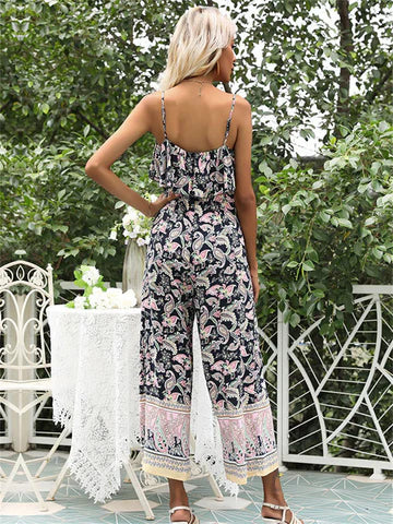 Hestia - Bedruckter Jumpsuit mit Blumenmuster