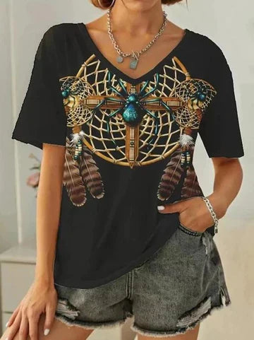Odilia - Kurzärmeliges Damen-Top