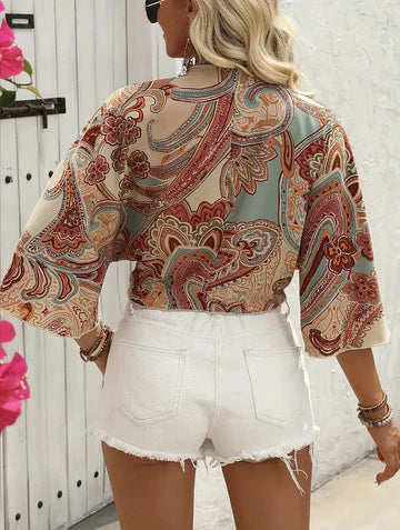 Carissa - Bluse mit Paisleymuster
