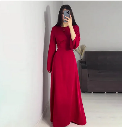 Irma - 2024 Damen Satin Lange Kleider Sexy Spitze
