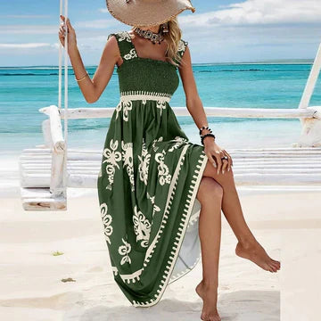 Olinda - Ärmelloses Kleid mit quadratischem Ausschnitt