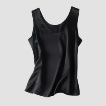 Gunta - Ärmelloses Seidensatin-Top