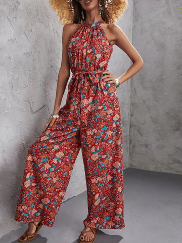 Geertje - Geblümter Halter-Overall