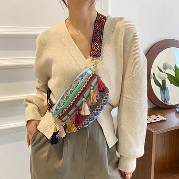 Leanne - Umhängetasche im Retro-Ethno-Stil