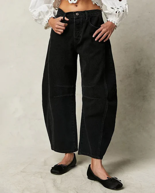 Adeline - Mid Rise Barrel Jeans Für Frauen