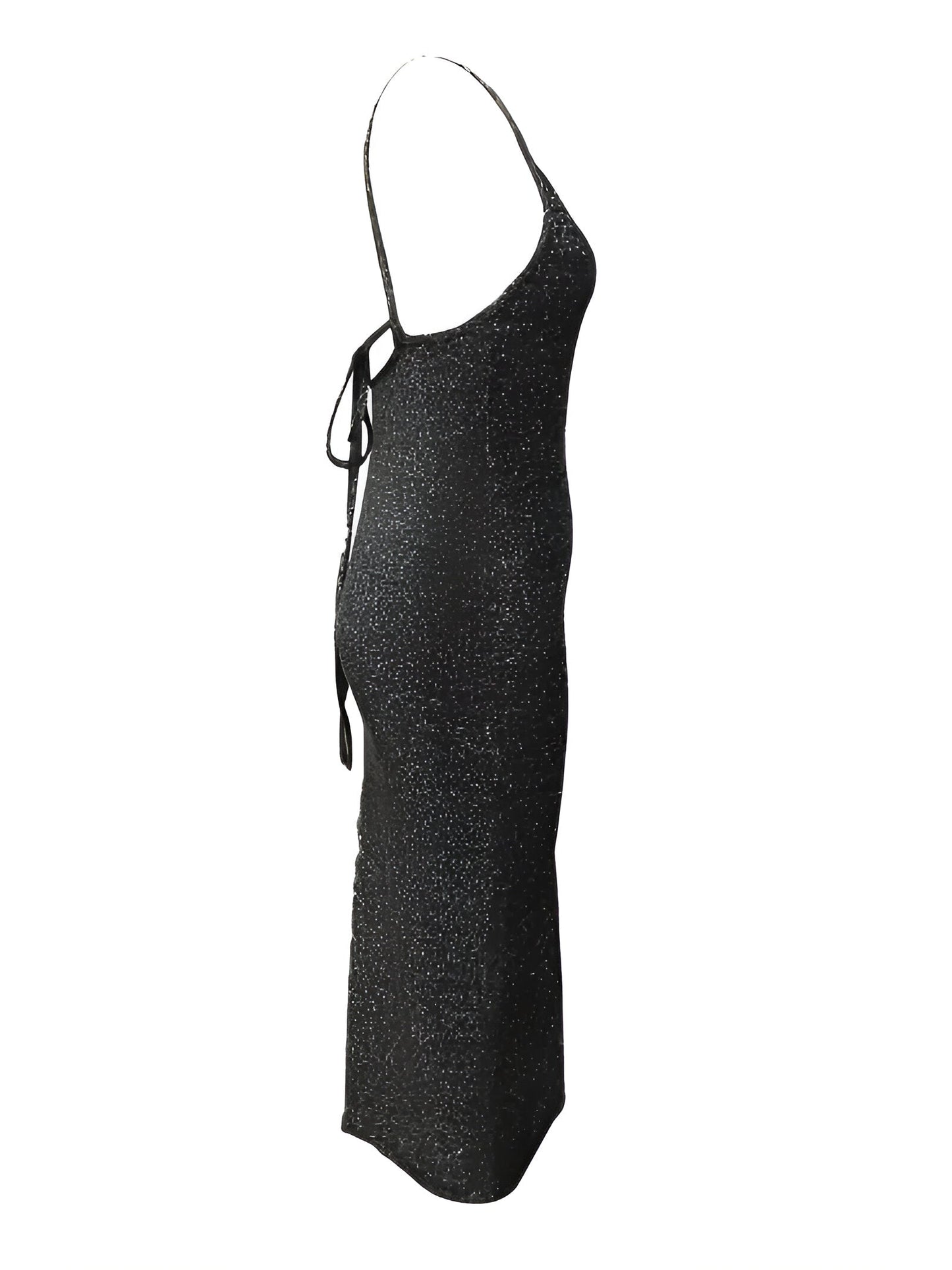 Eglantine | Schimmerndes Cami Kleid mit Schlitzsaum