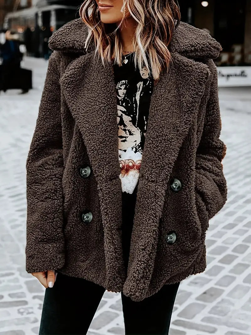 René | Luxuriöse Teddyjacke für die kalte Jahreszeit