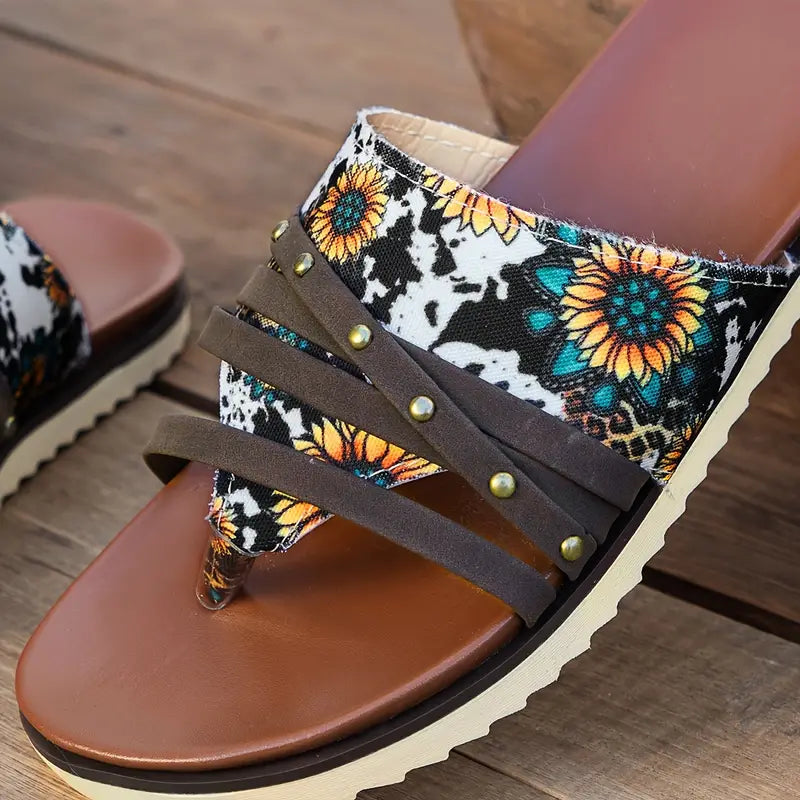 Tate - Zehenklemme Dünner Riemen Frauensandalen