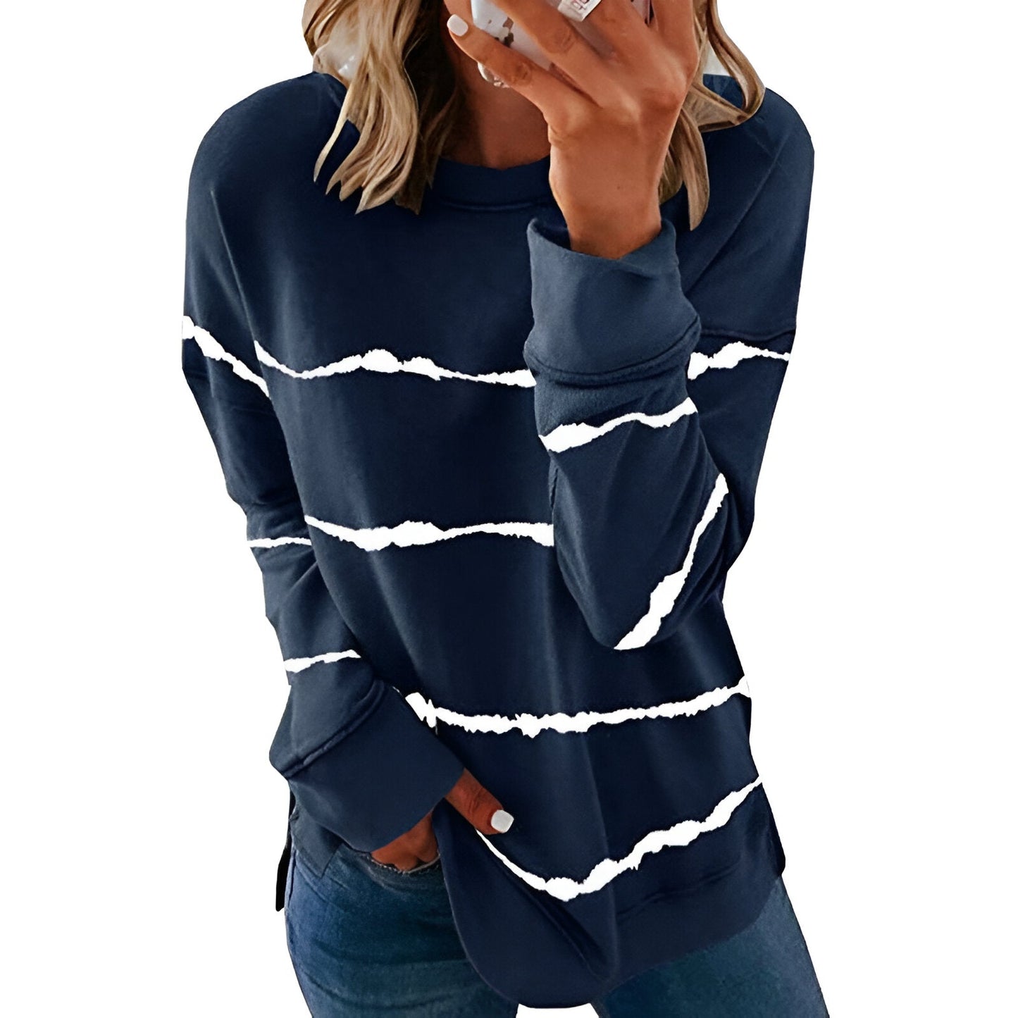Elektra | Vibrantes Tie-Dye Langarm-Top (Saison 2)